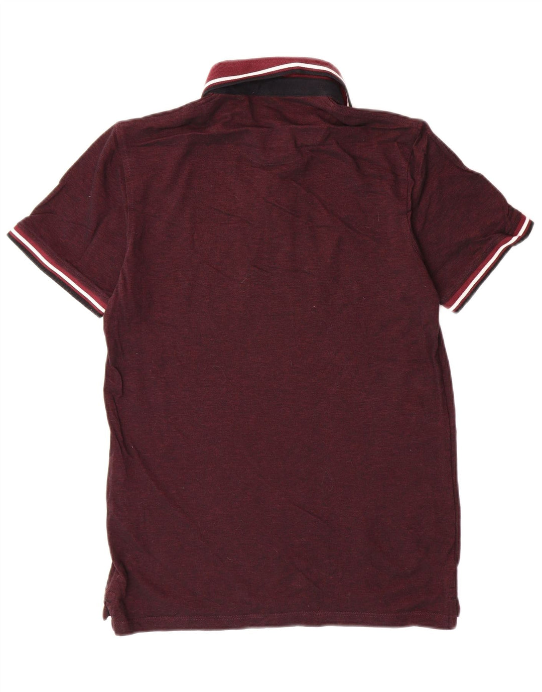 JACK & JONES Polo da uomo in cotone bordeaux medio