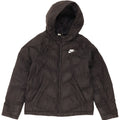 Giacca imbottita con cappuccio Nike da ragazzo 12-13 anni Large nera in poliestere
