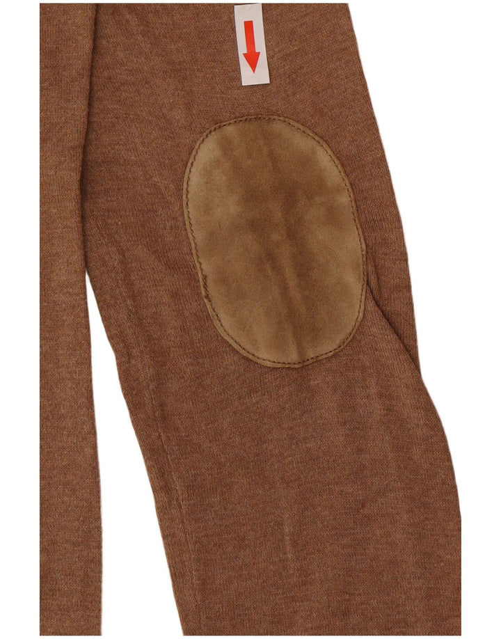 Maglione maglione girocollo da donna Massimo Dutti UK 12 Marrone medio