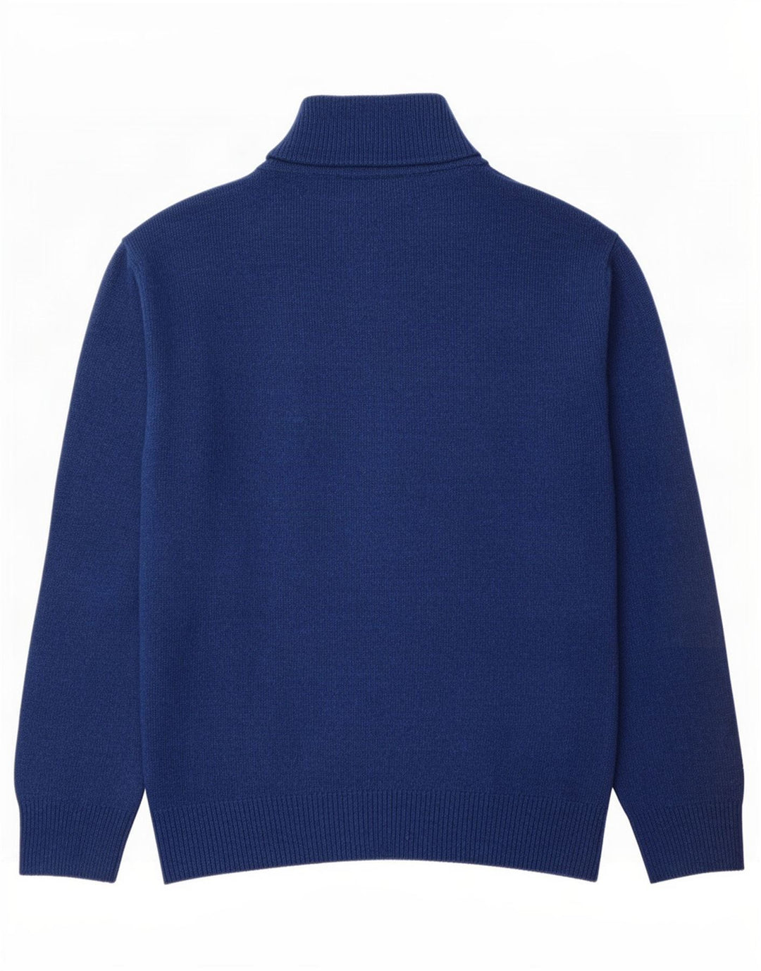 Maglione Kappa da uomo con zip e collo grande in lana blu navy