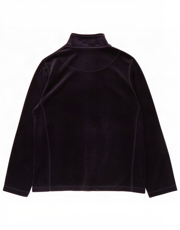 Marks & Spencer Giacca da ginnastica in velluto da donna UK 18 XL Blu navy