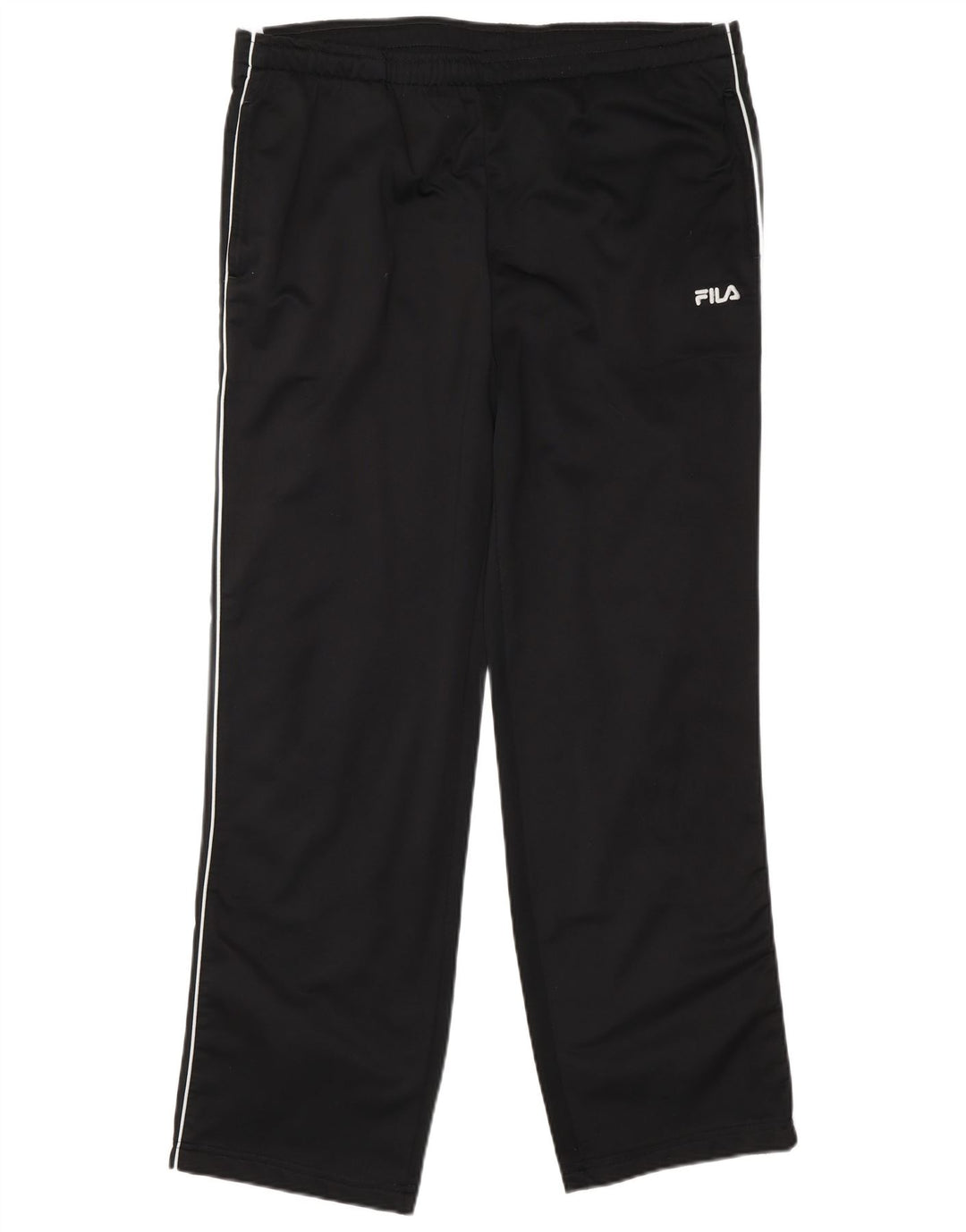 Pantaloni da tuta da uomo Fila Large in poliestere color block nero