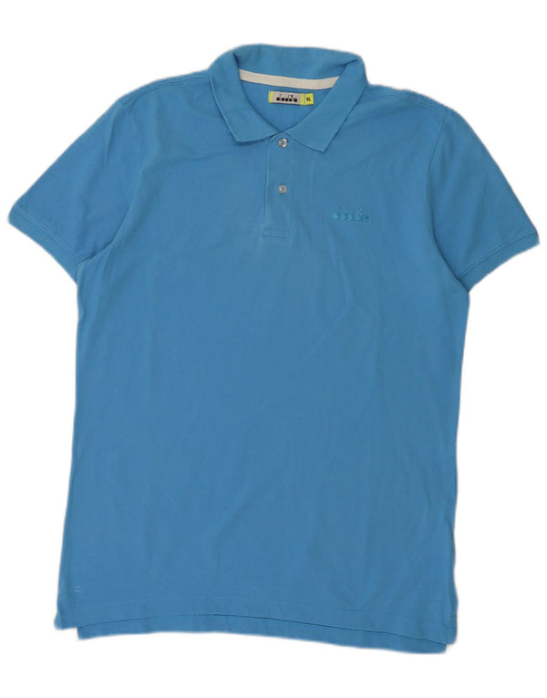Polo Diadora Uomo XL Cotone Blu