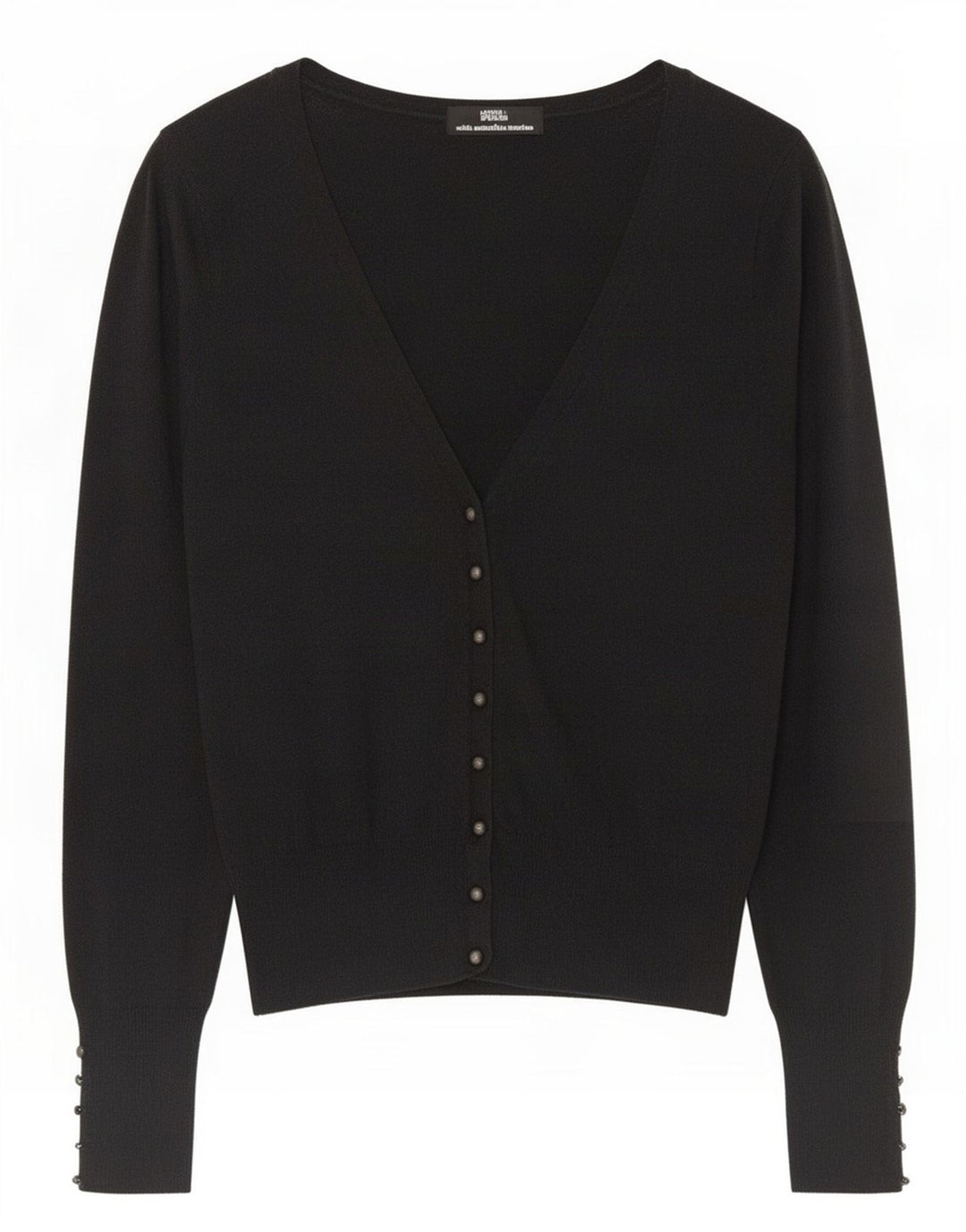 Maglione cardigan da donna Marks & Spencer UK 10 piccolo grigio lana merino