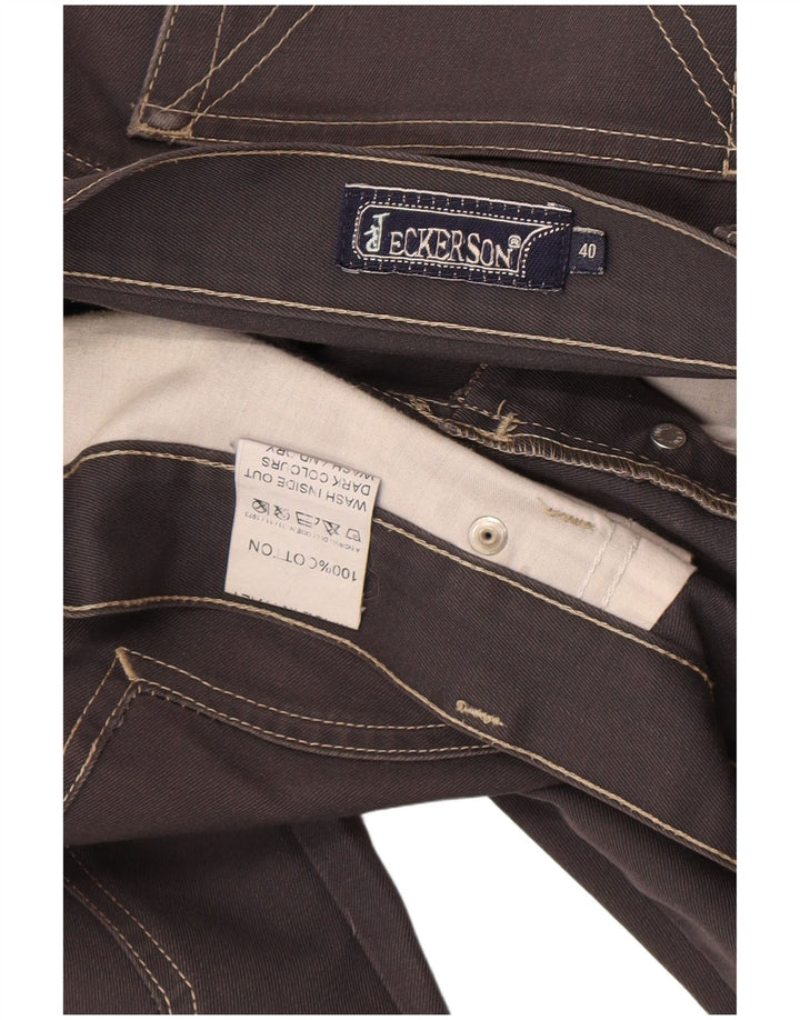 Jeans dritti da uomo Jeckerson W40 L30 cotone grigio