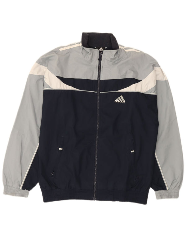 Giacca da tuta da uomo Adidas UK 36/38 Small Poliestere color block nero