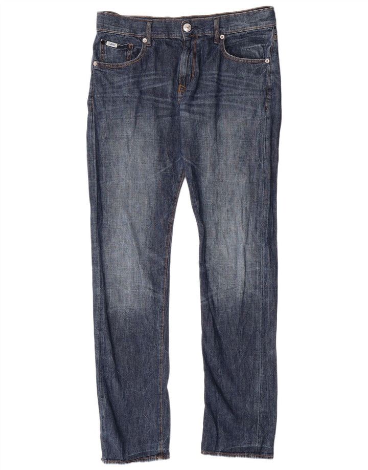 Jeans dritti da uomo RIFLE W32 L33 in cotone blu