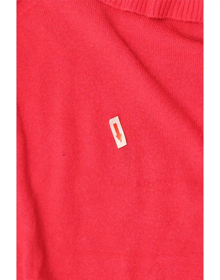 Maglione maglione a collo alto da donna Marks & Spencer UK 14 Acrilico rosa medio