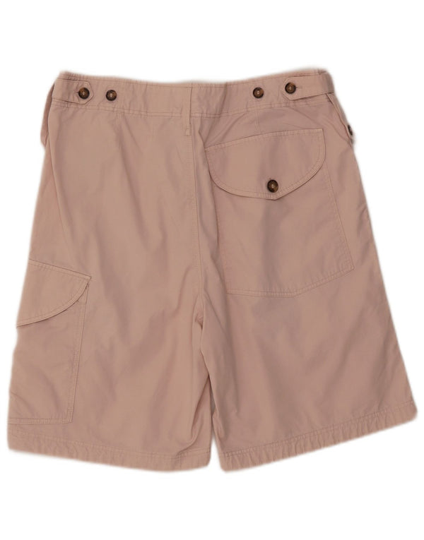 BURBERRY Mens BRIT Cargo Shorts W30 Medium Pink Cotton