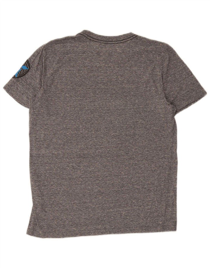 Hurley T-shirt grafica da uomo con vestibilità premium Top in poliestere mélange grigio medio