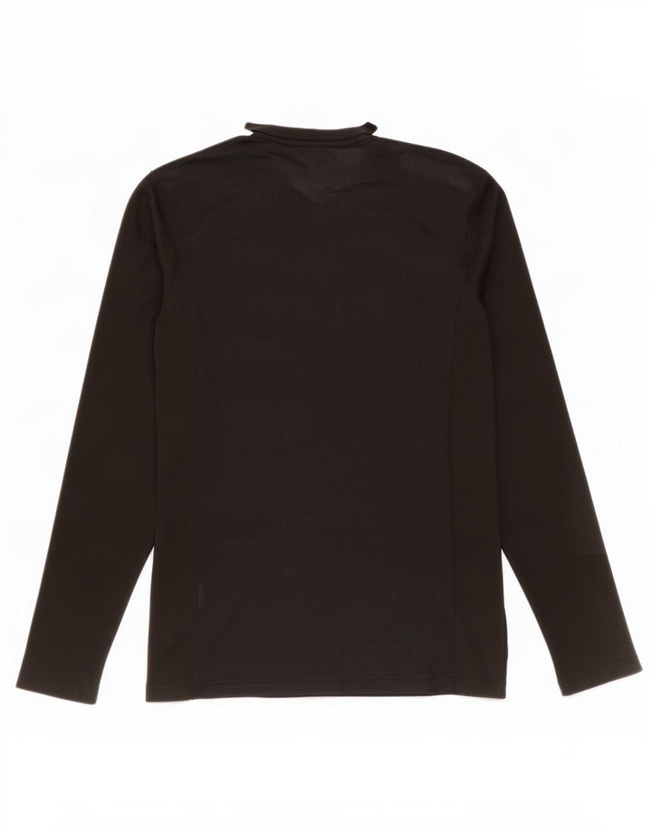 Maglia Puma da uomo a maniche lunghe, colore nero medio, in poliestere color block