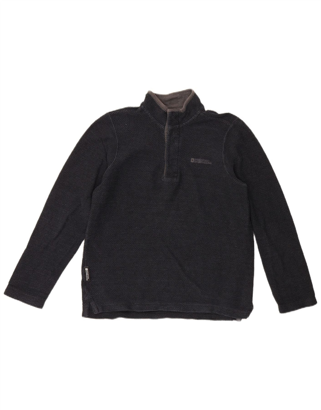 Felpa da uomo con collo abbottonato Mountain Warehouse, piccola, blu navy