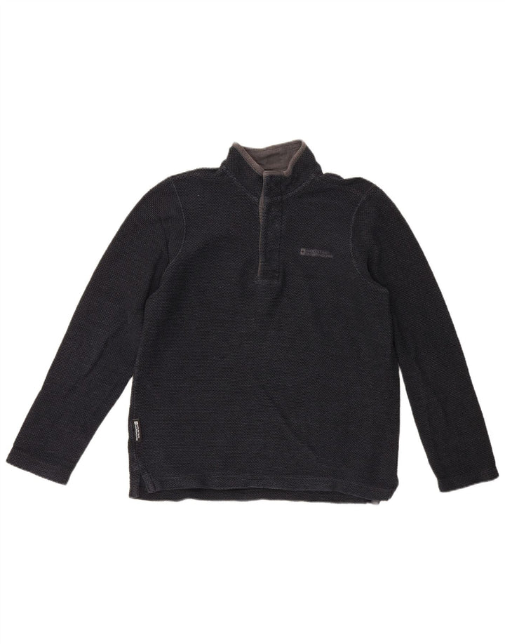 Felpa da uomo con collo abbottonato Mountain Warehouse, piccola, blu navy