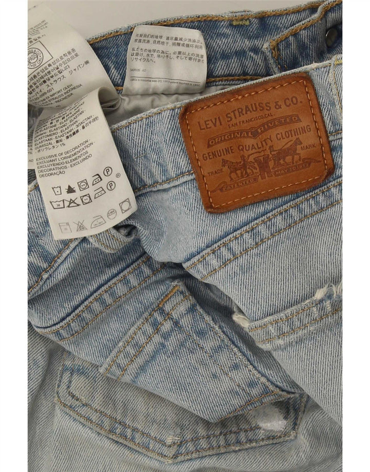 Jeans dritti effetto vissuto Levi's Ribcage da donna W27 L29 in cotone blu