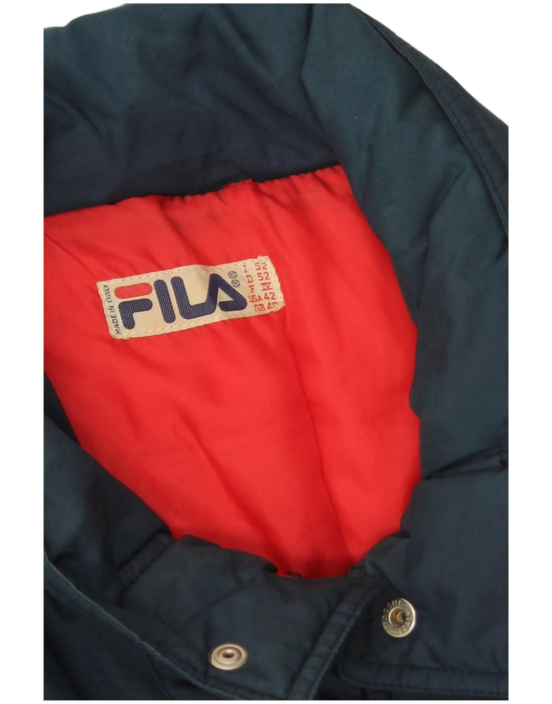 Giacca imbottita da uomo Fila IT 52 XL Blu navy Colourblock in poliammide