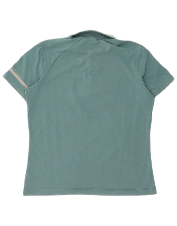Polo da donna Slam UK 14 grande cotone blu