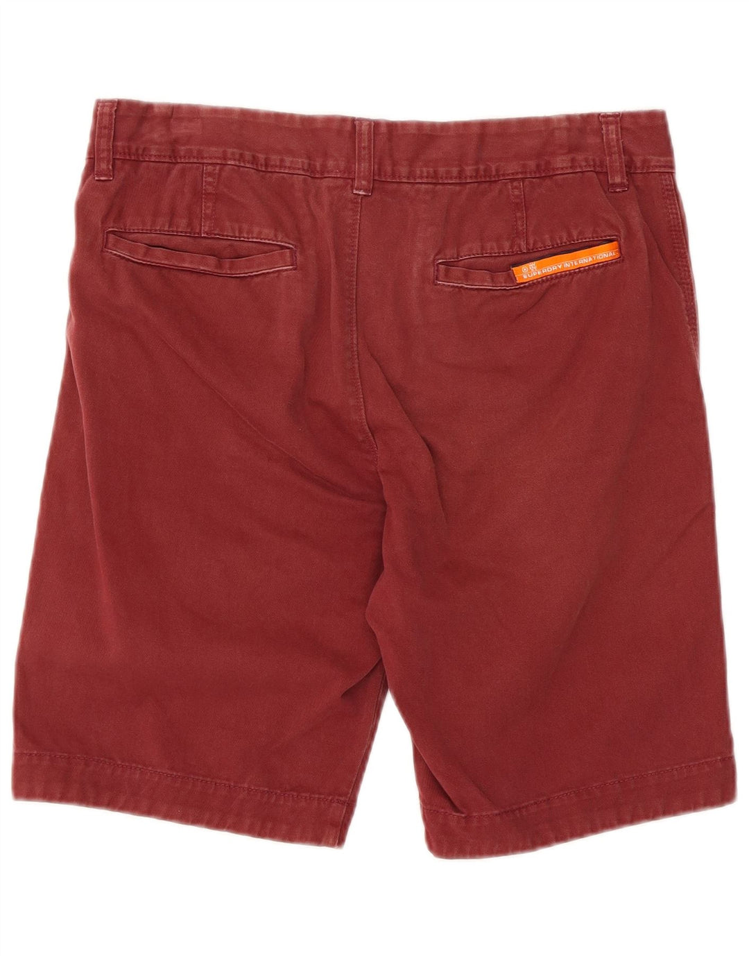 Pantaloncini chino da uomo Superdry Small W32 Maroon Cotton