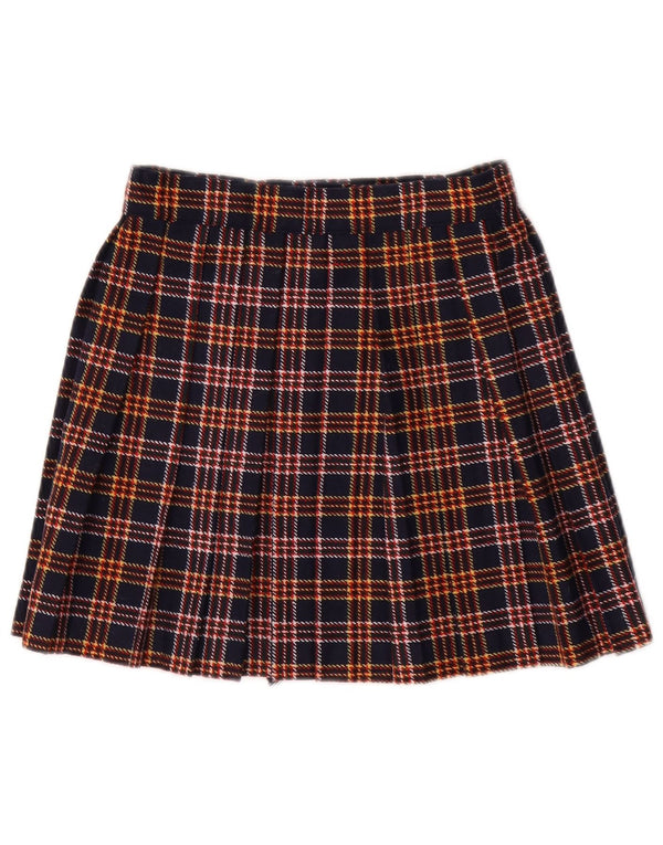 Gonna a portafoglio da donna STEFANEL IT 38 XS W26 Poliestere a quadri blu navy