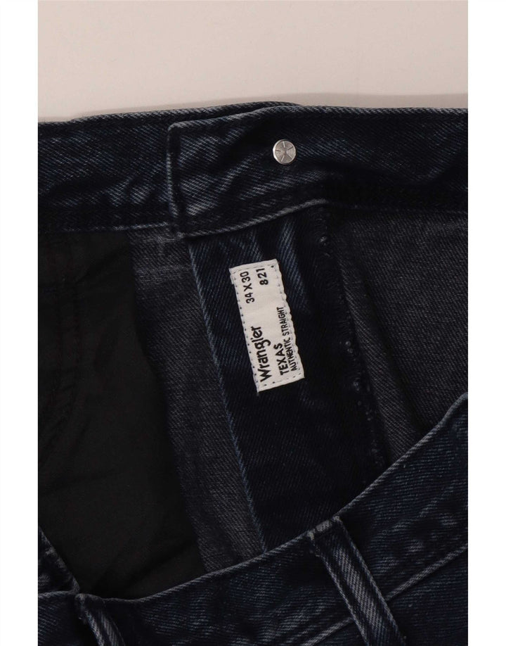 Jeans dritti da uomo Wrangler Texas W34 L30 blu navy