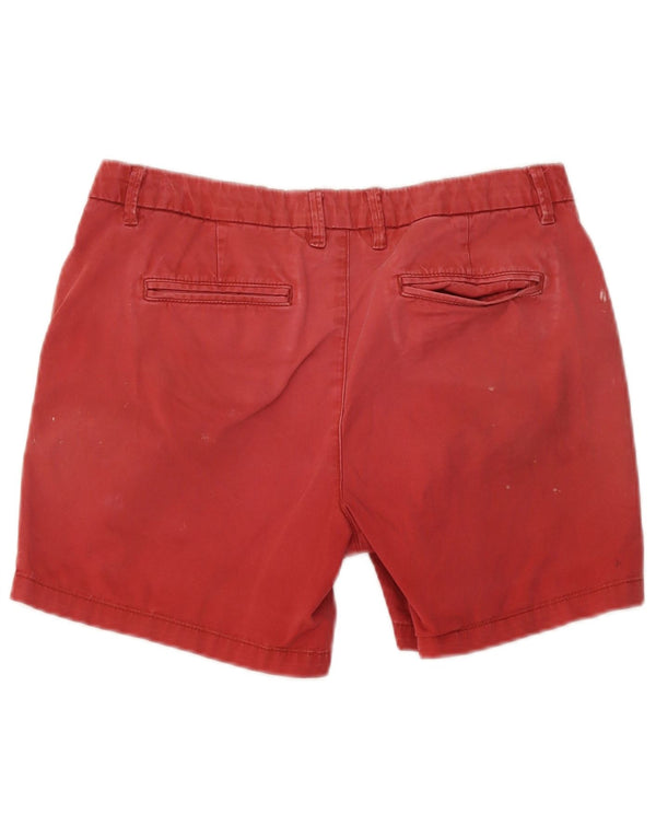 Pantaloncini chino da donna Fat Face UK 10 piccoli W32 cotone rosso