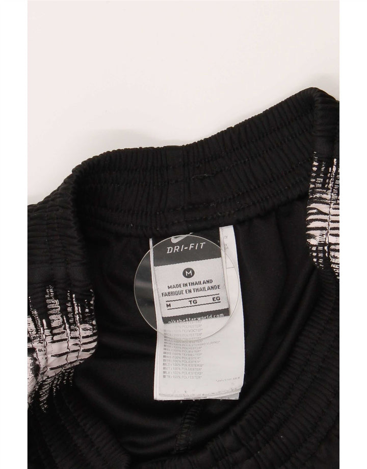 Pantaloni da tuta Nike Dri Fit da uomo, poliestere gessato medio nero