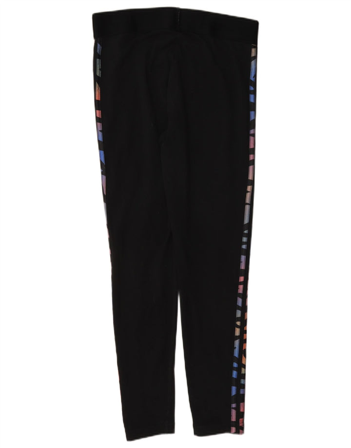 Leggings grafici da donna Adidas UK 12/14 cotone nero medio
