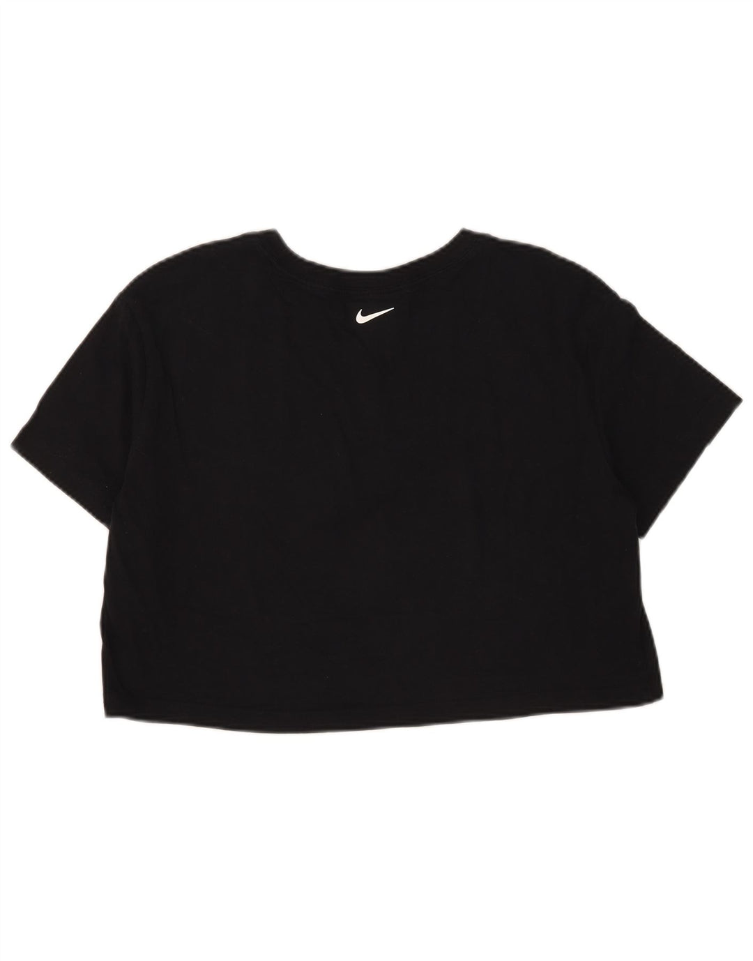 T-shirt corta da donna Nike UK 14 cotone medio nero