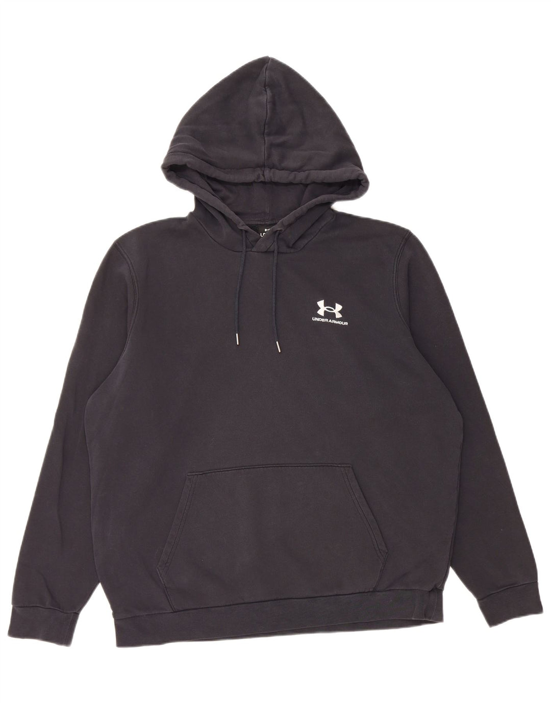 Felpa con cappuccio da uomo Under Armour grande in cotone nero