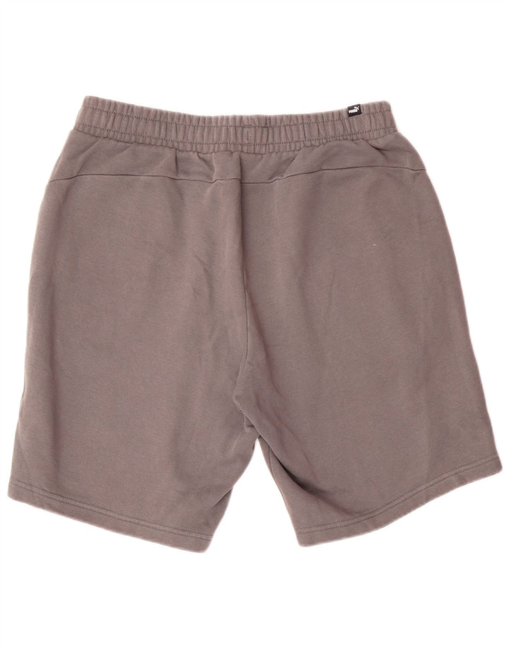 Pantaloncini sportivi grafici da uomo Puma grandi in cotone grigio