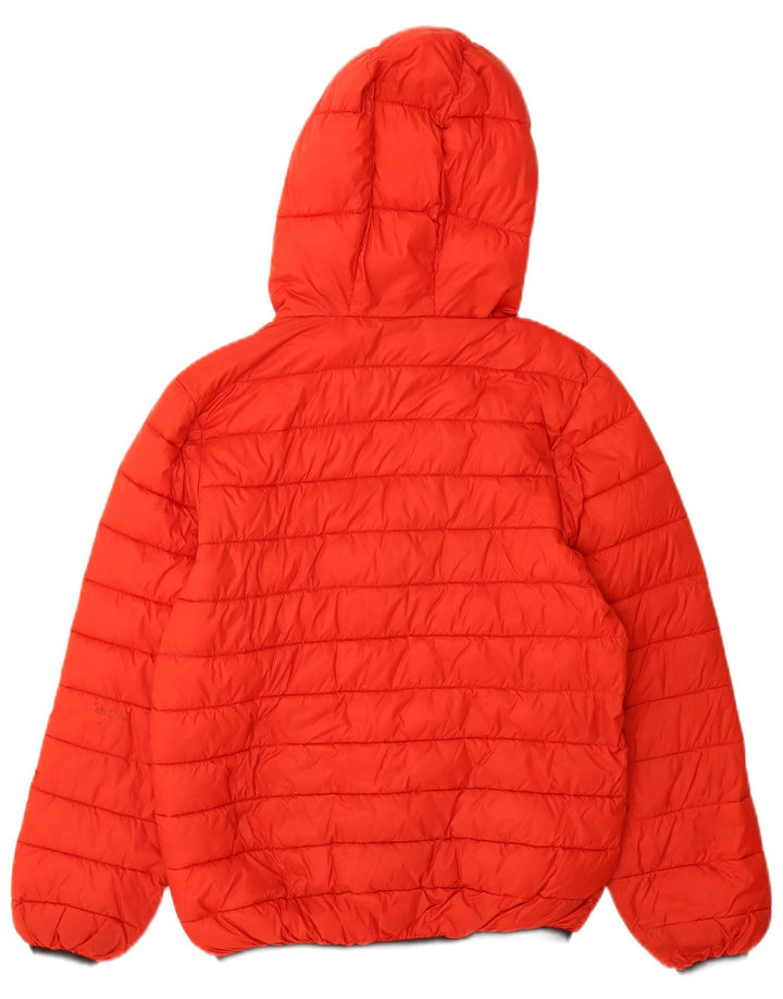 Giubbotto imbottito con cappuccio Benetton Bambino 10-11 anni Rosso Poliammide