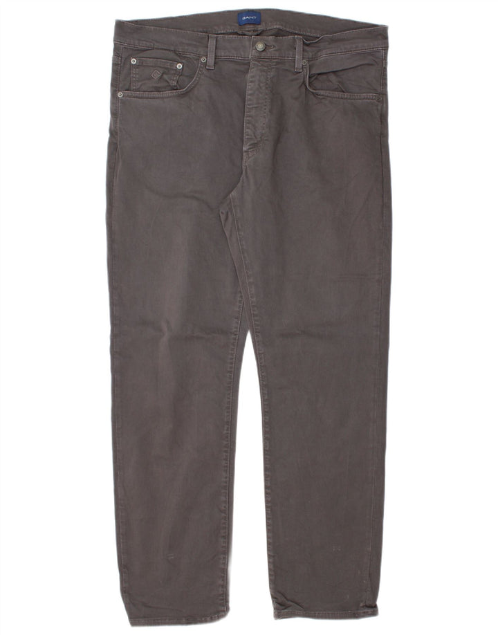 Jeans dritti da uomo GANT W38 L32 cotone grigio