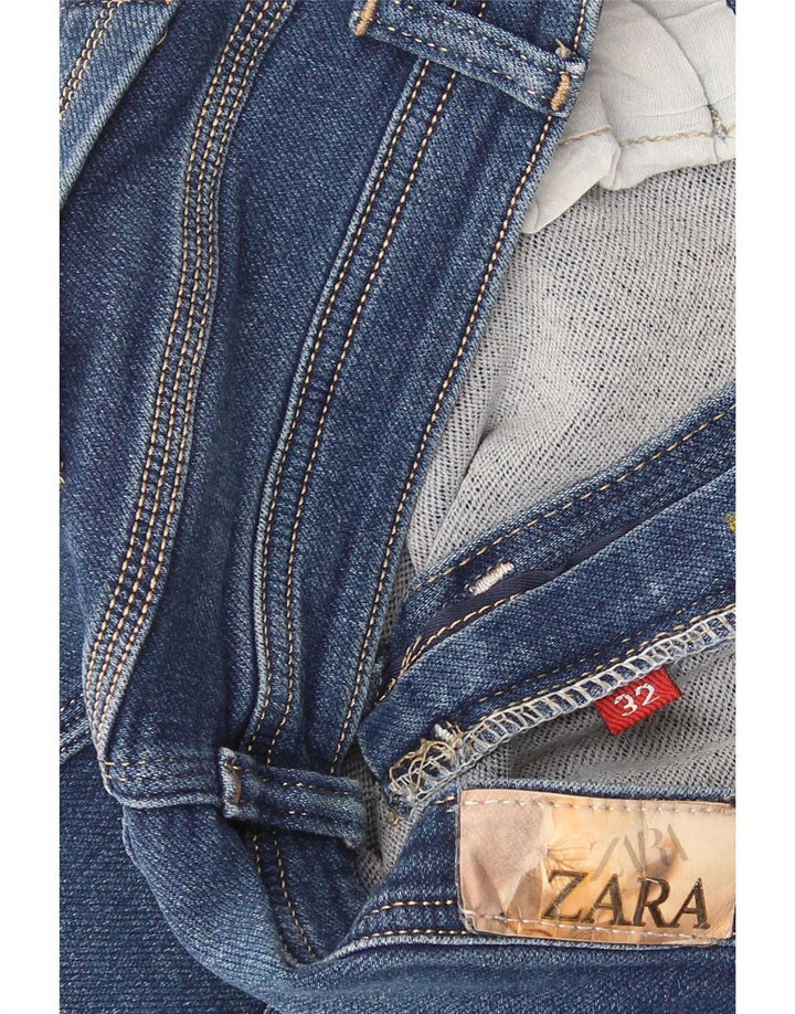 Jeans dritti da donna Zara W32 L25 Blu