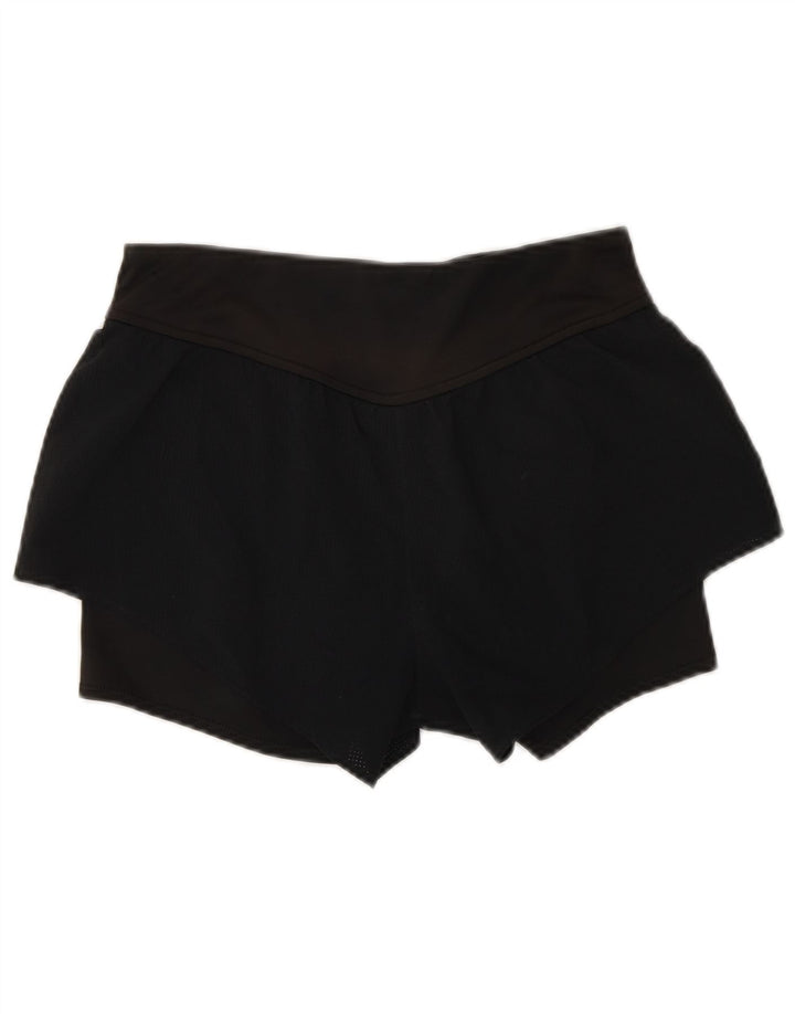 Pantaloncini sportivi Reebok Speedwick da donna UK 8/10 Small Nero Poliestere