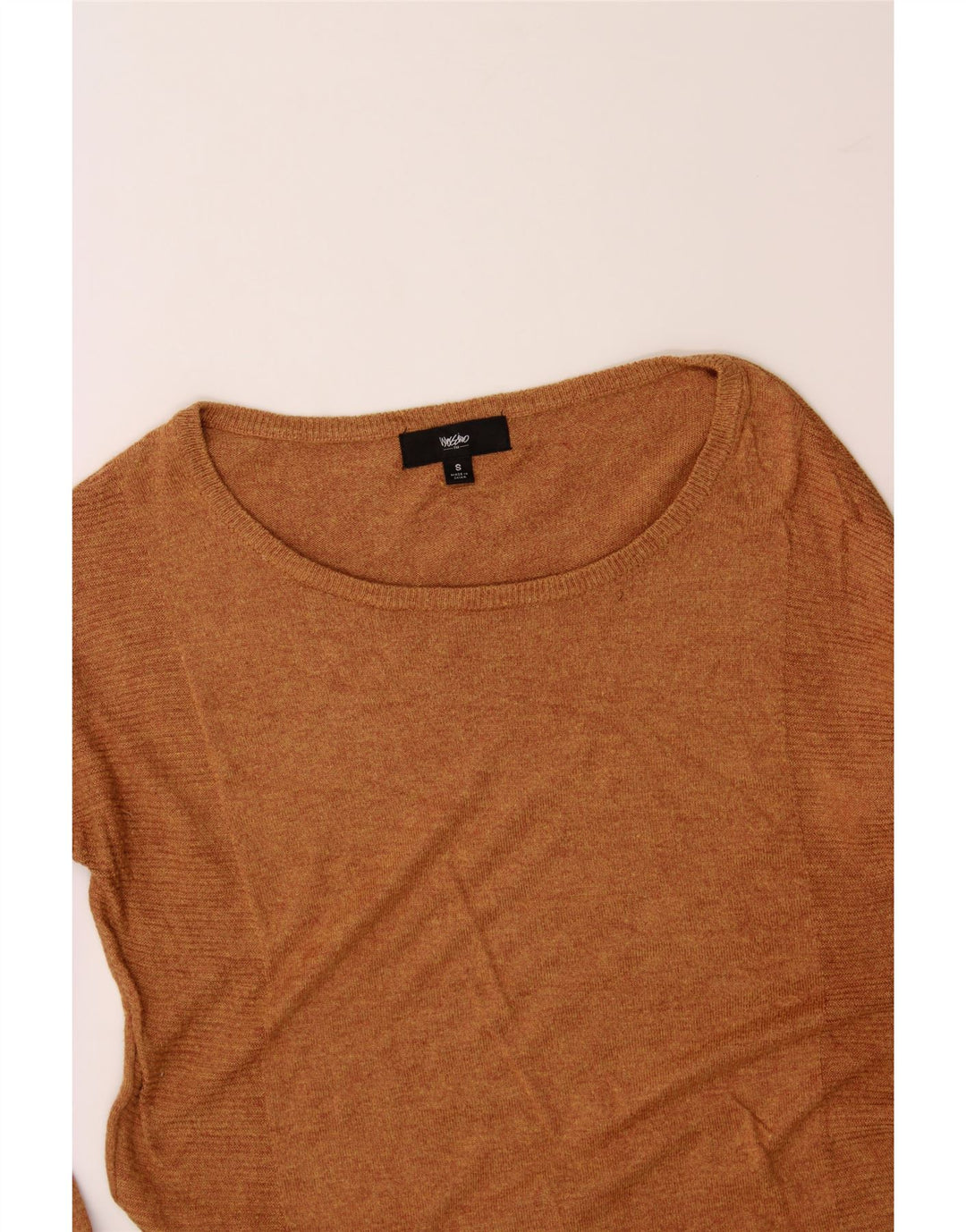 MOSSIMO Womens Oversized Boat Neck Jumper Sweater UK 10 Small Brown Vintage Mossimo and Second-Hand Mossimo from Messina Hembry 