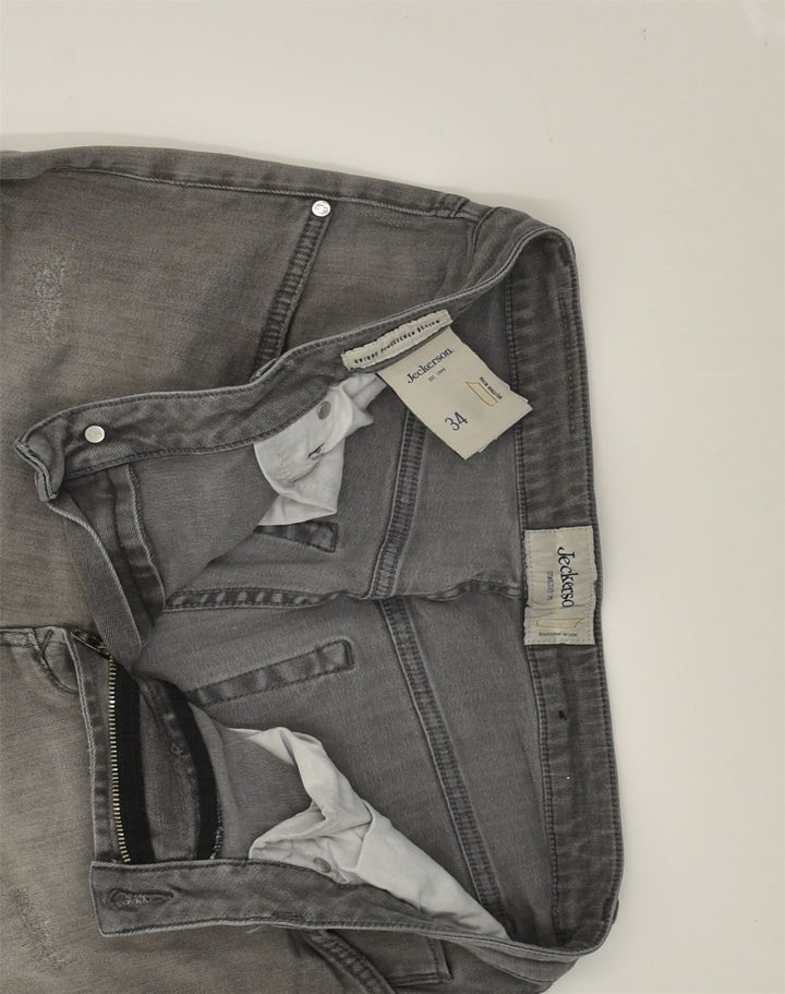 JECKERSON Mens Slim Jeans W34 L27 Grey Cotton | Vintage Jeckerson | Thrift | Second-Hand Jeckerson | Used Clothing | Messina Hembry 