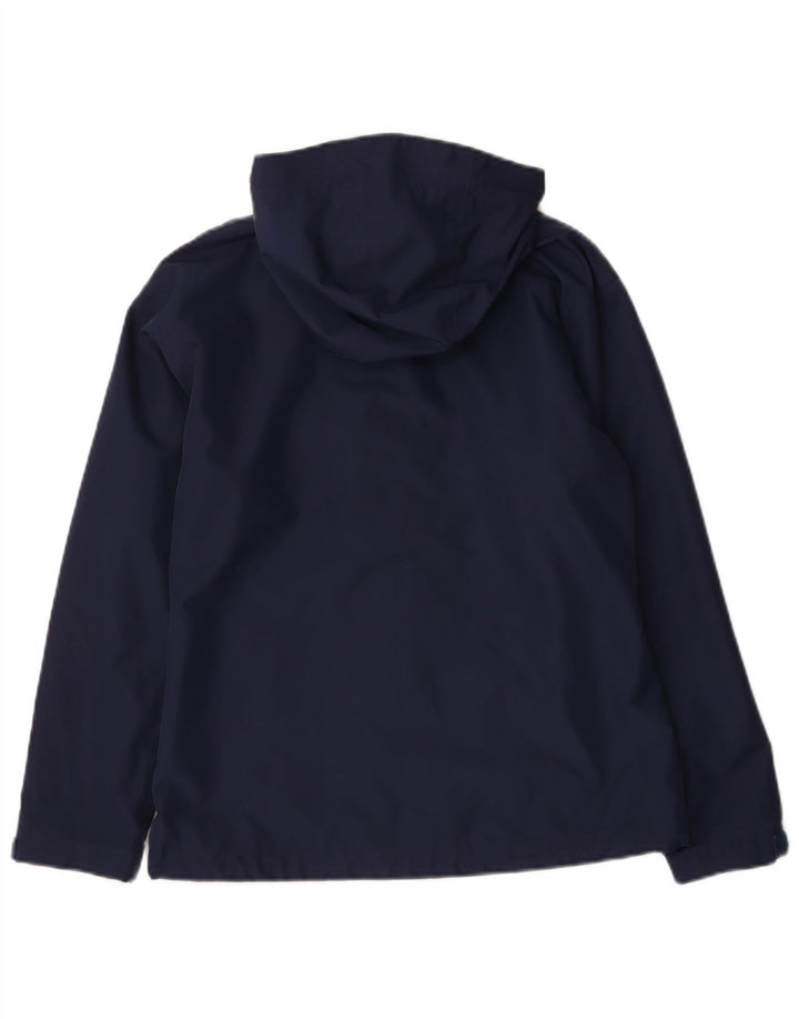 Giacca antipioggia con cappuccio da donna Helly Hansen UK 14 poliestere medio blu navy