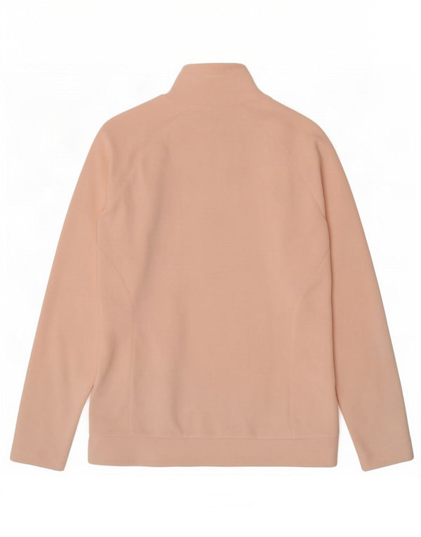 Maglione in pile da donna Columbia con collo e zip UK 14 Poliestere rosa medio