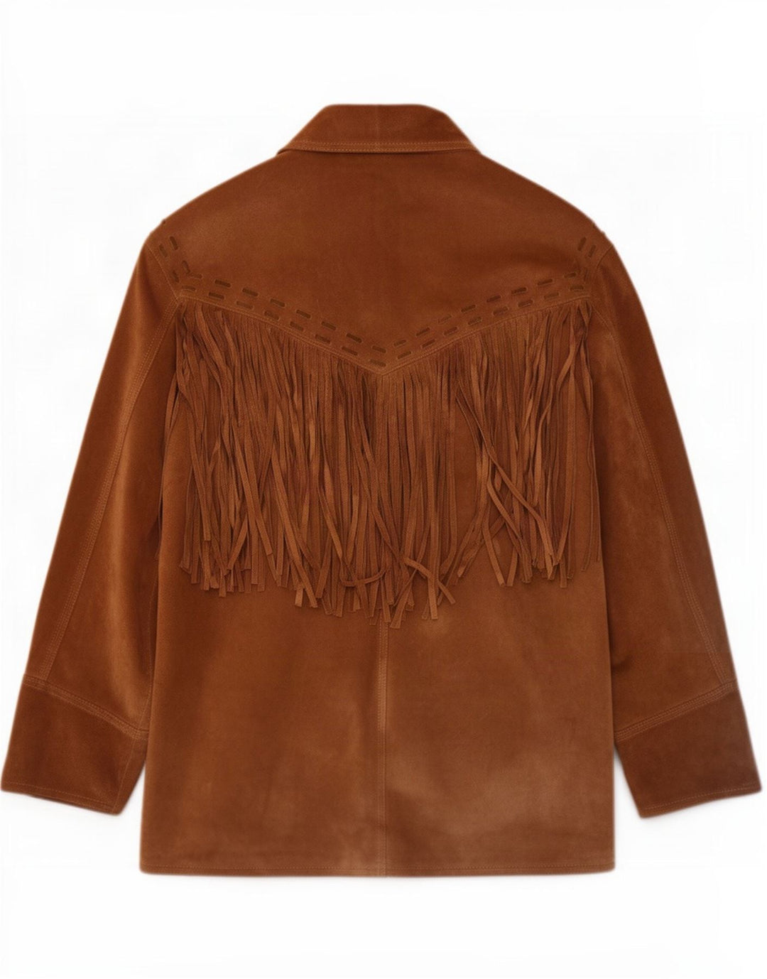 Giacca vintage in pelle scamosciata da uomo UK 38 Marrone medio