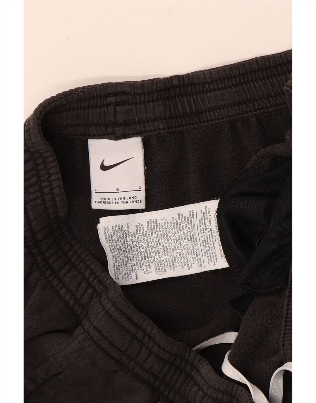 Pantaloni da tuta da uomo Nike Joggers grandi in cotone nero