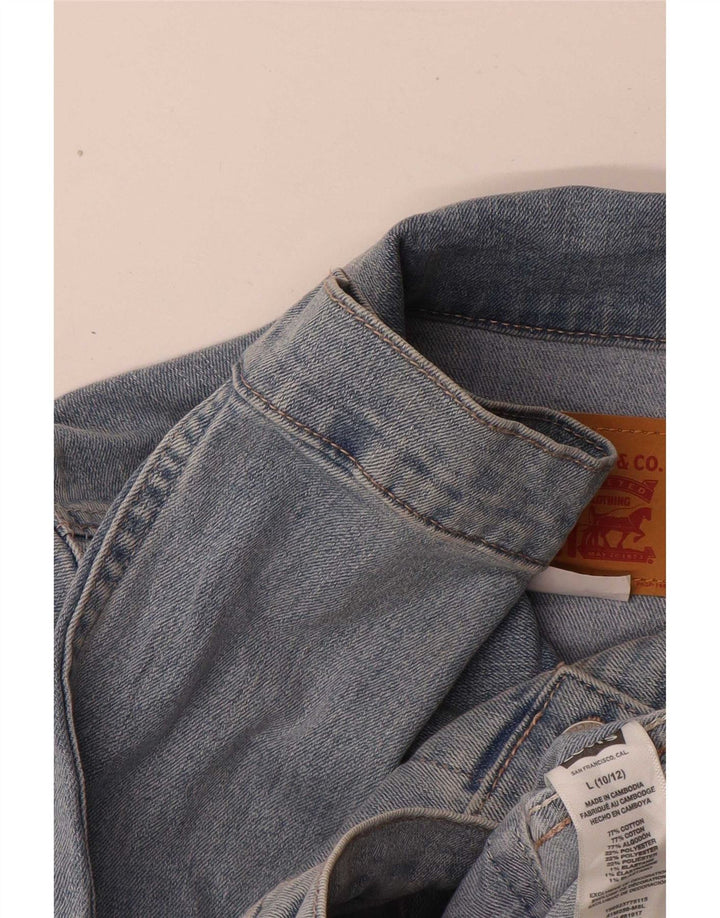 Giacca di jeans per ragazze Levi's 10-11 anni grande in cotone blu
