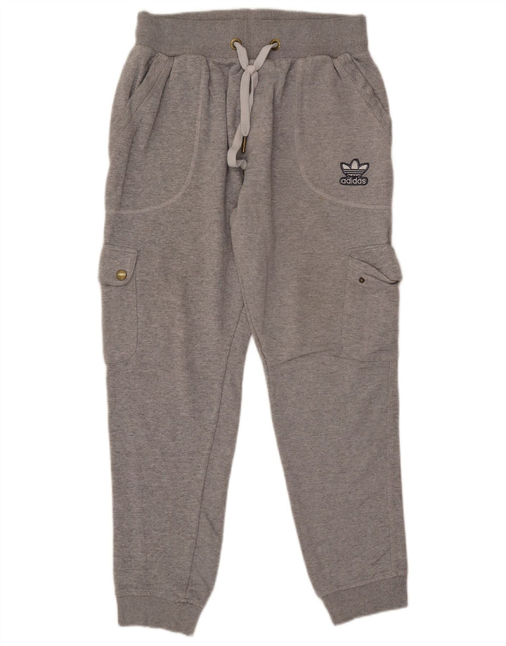 Pantaloni da tuta cargo da uomo ADIDAS Joggers piccoli in cotone grigio