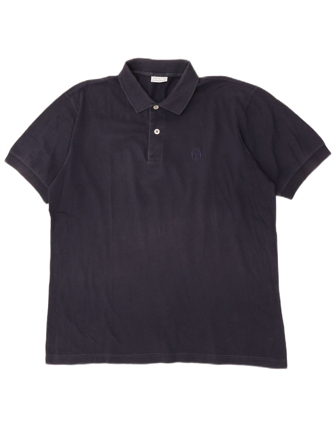 Polo Uomo Sergio Tacchini Taglia Grande in Cotone Blu Navy