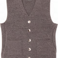Gilet lavorato a maglia da donna Zara UK 12 Poliestere grigio medio