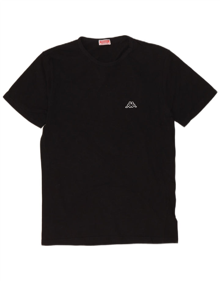 T-shirt uomo Kappa Top media in cotone nero
