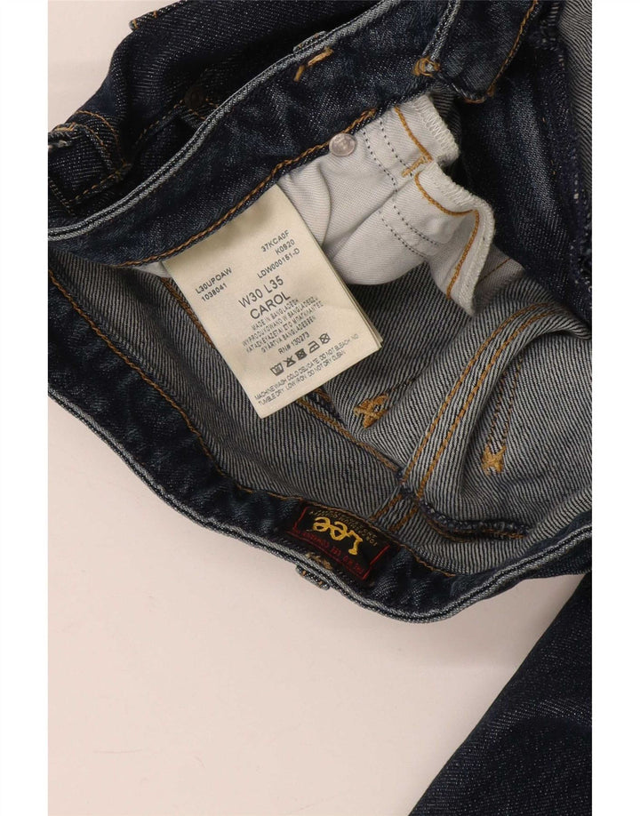 Jeans dritti Carol da donna Lee W30 L35 cotone blu navy