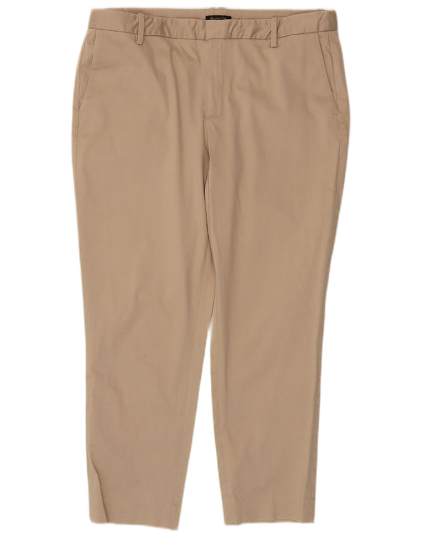 Pantaloni corti affusolati da donna Massimo Dutti EU 44 XL W34 L25 Cotone beige