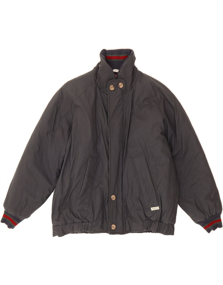 ANGELO LITRICO Mens Padded Bomber Jacket UK 44 2XL Blue Cotton Vintage Angelo Litrico and Second-Hand Angelo Litrico from Messina Hembry 