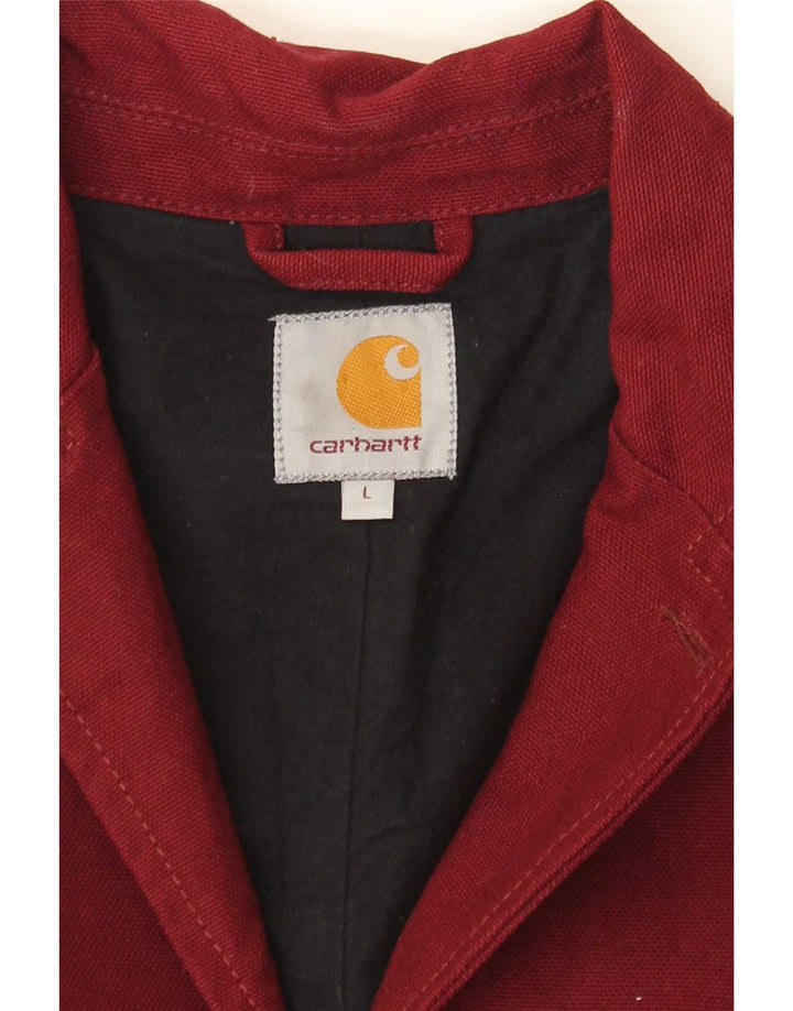 Giacca blazer da uomo a 3 bottoni Carhartt UK 40 grande bordeaux