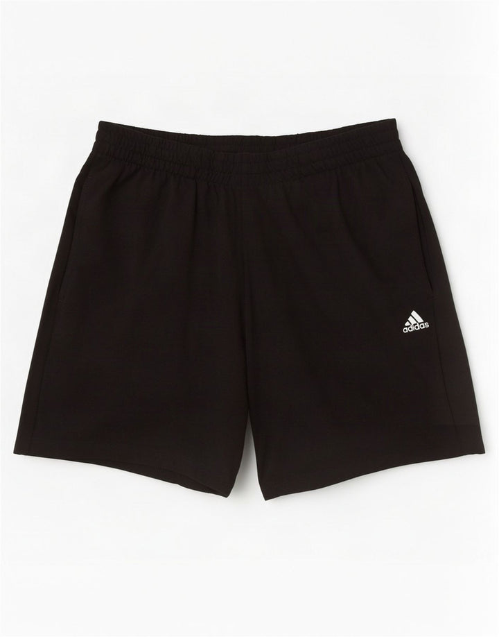 Pantaloncini sportivi Adidas Climalite da uomo in cotone nero medio