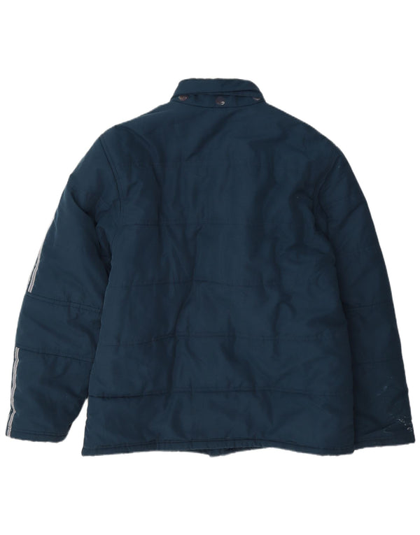 Giacca imbottita da uomo Adidas UK 38 media poliestere blu navy